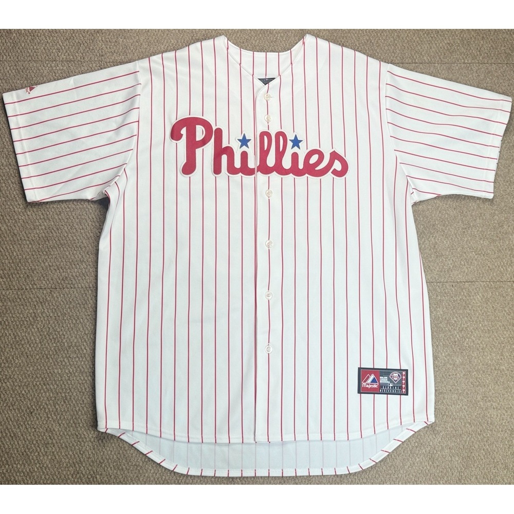 Majestic MLB Philadelphia Phillies #29 Raul Ibanez Baseball Jersey Size XL